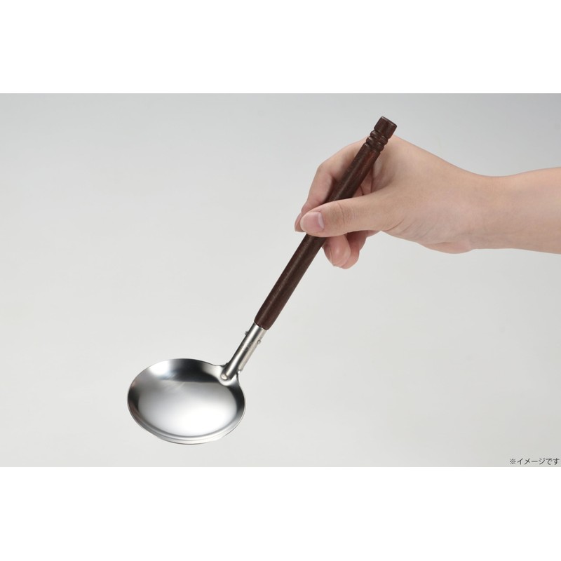 Takagi Craftsman 18-8 Stainless Steel Tabletop Ladle with Wood Handle