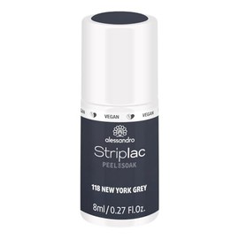Striplac Peel or Soak - 118 New York Grey by Alessandro for Women 0.27 oz Nail Polish