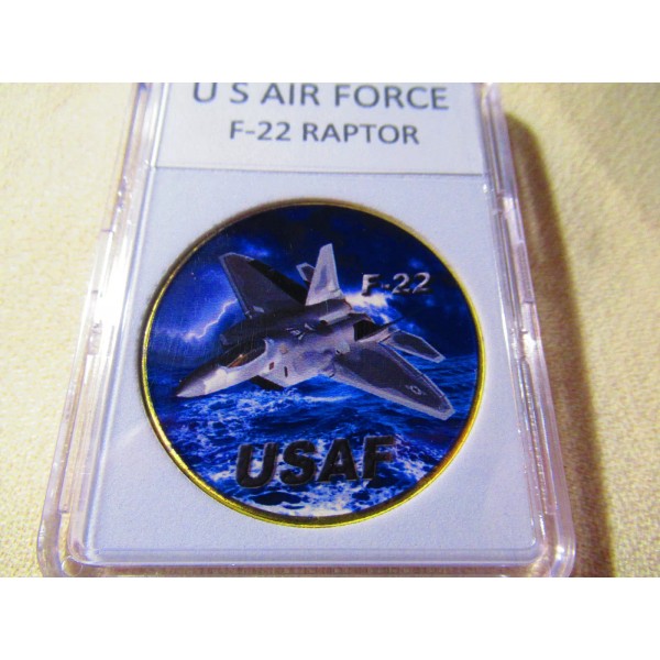 U S AIR FORCE F-22 RAPTOR Challenge Coin