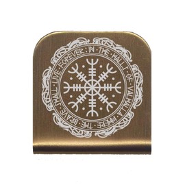 Helm of Awe Morale Tags Hat Clip for Tactical Patch Caps (Copper)