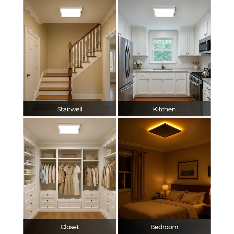 BLNAN LED Flat Ceiling Light, 18 W Ceiling Light with