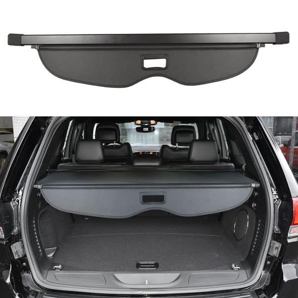 BOPARAUTO Cargo Cover for Jeep Grand Cherokee Accessories 2011-2020 2021 Rear Trunk Shade Cover（Not fit for 2021 Winter-2022 grand Cherokee L ）