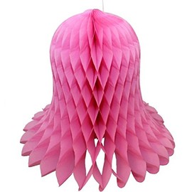 Devra Party 6-Pack 9 Inch Honeycomb Tissue Paper Bell (Dusty Rose)