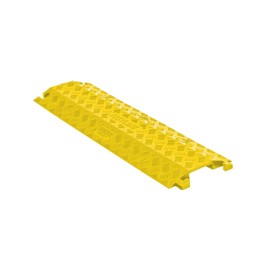 Checkers Safety Products, 1-Channel 4" Fastlane Drop-Over Cable Protector for 1" Cables, Yellow - FL1X4-Y