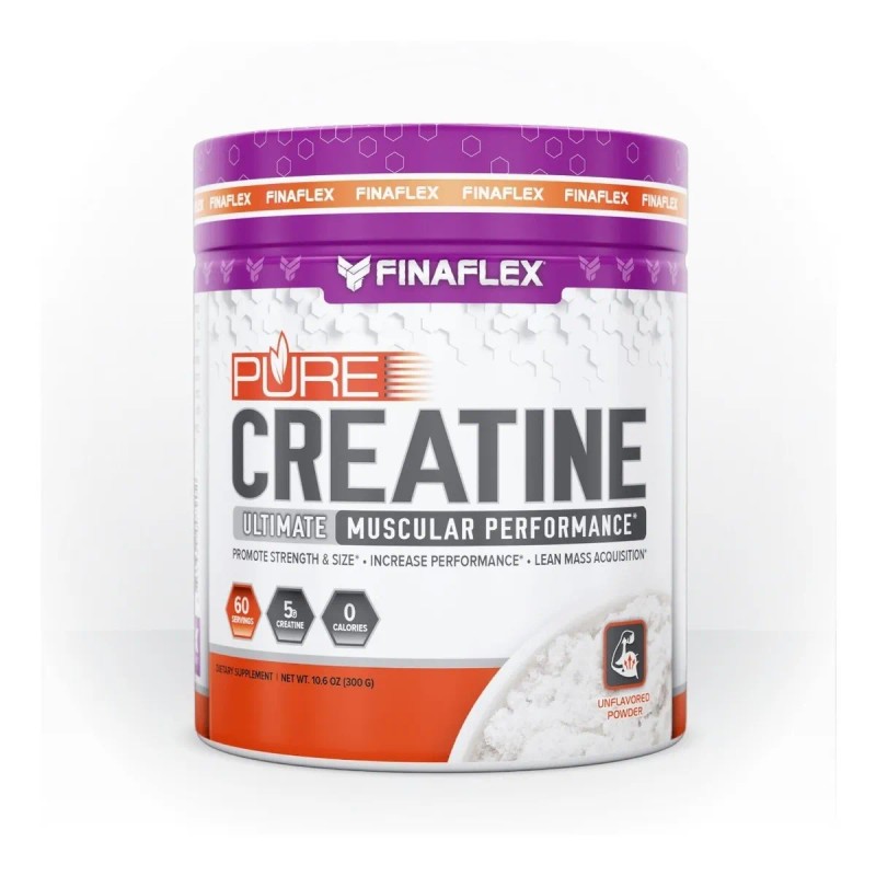 Creatina Pura Monohidratada Finaflex 300 Grs 60 Servicios Sabor Sin