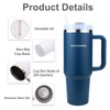 DSYZWEE Tumbler with Handle, Stainless Steel Double Walled Vacuum Insulated