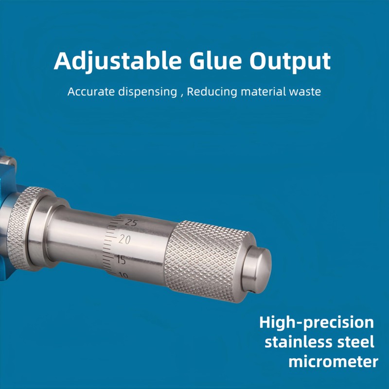 KZU Precision Thimble Dispensing Valve, Glue Dispenser Valve with Micrometer
