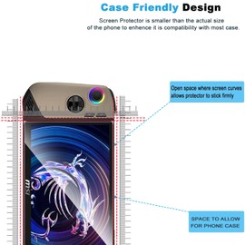 Natbok 2 Pack Compatible with MSI Claw 8 AI+ A2VM Screen Protector,Full Coverage 9H Tempered Glass Film,HD Clear Scratch Resistant,Bubble-Free for MSI Claw 8 AI+ A2VM Screen Protector