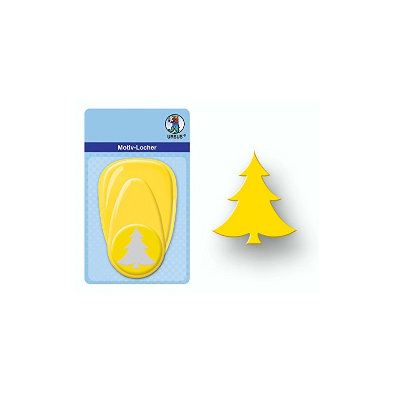 Ursus 19490025 large christmas tree paper punch approx. 38.1 mm