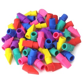 Tamaki 60 Pack Erasers for Pencils, Pencil Top Erasers Cap Erasers, Toppers Eraser for kids, 6 Colors