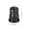 sourcing map M10 Rivet Nuts, Thread Half Hexagonal Carbon Steel