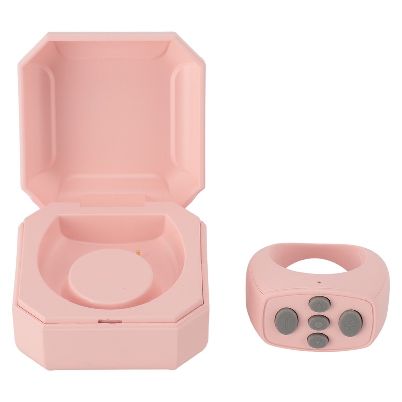 Bluetooth Remote Control Ring 10M with 200mAh Charging Compartment Remote