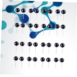 TEHAUX 200pcs DIY Black Bean Style Doll Eyes for Crafts Safety Eyes for Plush Toys Amigurumi and Handmade Projects Easy to Use with Design