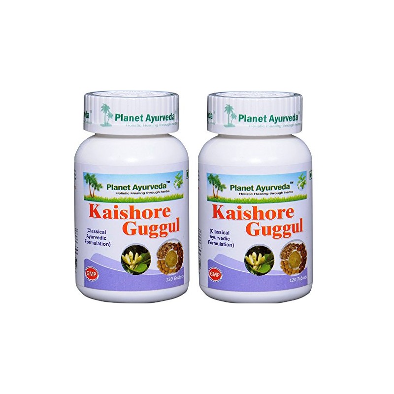 Kaishore Guggul - 2 Bottles - (Each Bottle: 120 Tablets