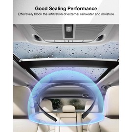 Left Roof Drip Side Finish Molding Fit for Toyota Highlander 2008 2009 2010 2011 2012 2013, Weatherstrip Moulding Trim Seal Belt Replaces 75555-48060