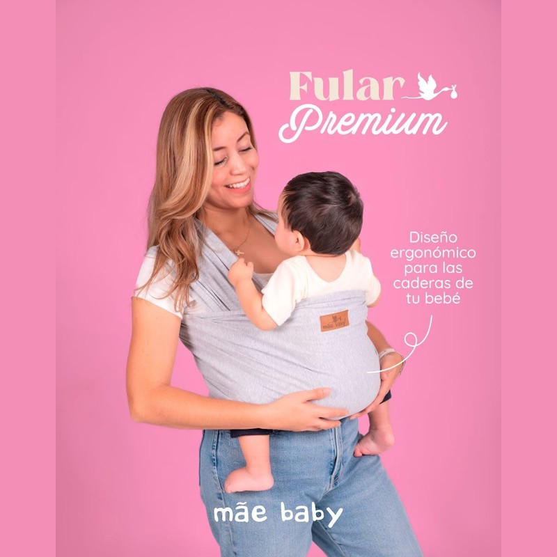 Mãe Baby Fular para bebé | Algodón Premium Fresco |
