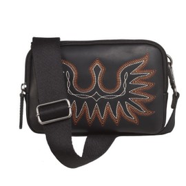 ARIAT Ladies Casanova Collection Belt Bag with Adjustable and Removable Nylon Strap, Black