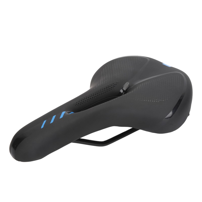Road Bike Saddle Black Hollow Ergonomic Soft Silicone Sponge Tail