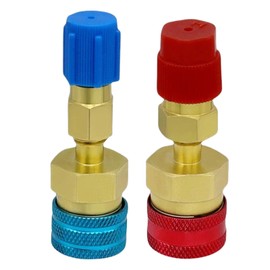 R1234YF Quick Coupler, R1234yf to R134a Adapter, High/Low Side R1234yf Adapters & AC Hose Fitting Connectors, for R1234yf Car AC System Evacuation Recharging