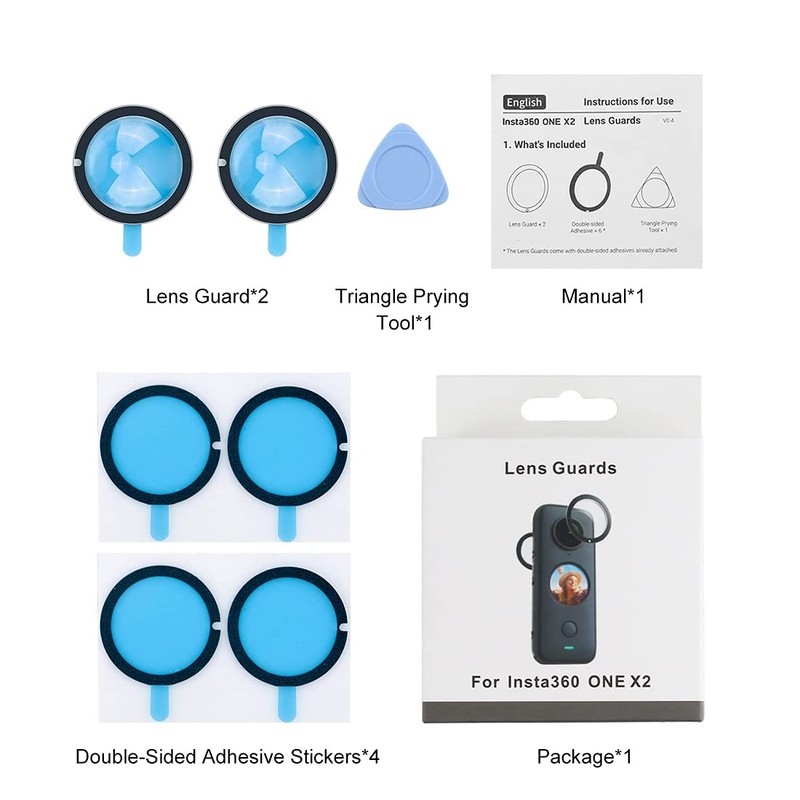 PULUZ Dual Lens Guards for Insta360 One X2 Lens Protector