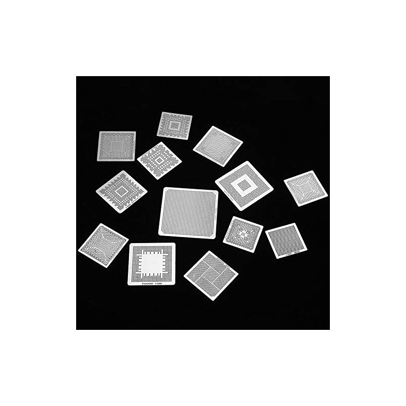 BGA Stencils, 33 Pieces IC Chip BGA Rebaling Stencil Kit