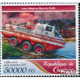 Guinea 12629 (complete. issue) unmounted mint/never hinged ** MNH 2017 Fire truck (Stamps for collectors) Fire Brigade/Police