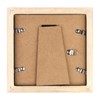 4x4 Grain Picture Frames Square Classic Natural Wood 6 Pack