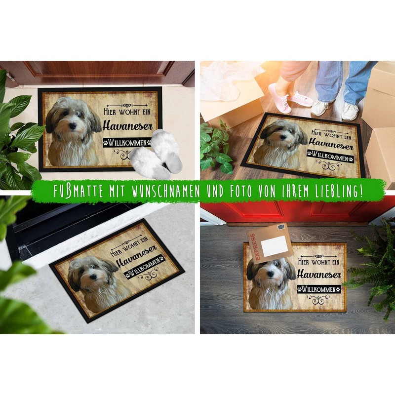 PR Print Royal Doormat Pets with Dog Picture Havanese -