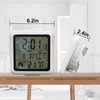 LFGKeng Digital Bathroom Waterproof Wall Clock, Indoor Kitchen Clock with