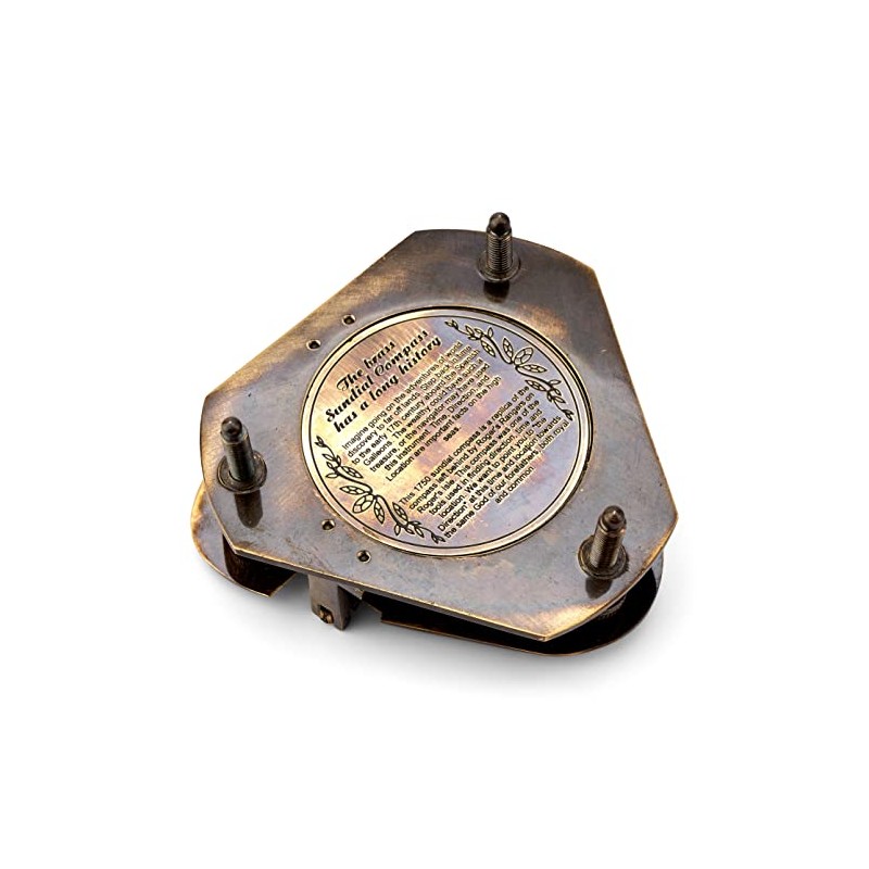 NKlaus Roger's Rangers 11680 Sundial Compass Antique Brass Replica 8