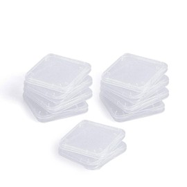 10 pcs SD MMC / SDHC PRO DUO Memory Card Plastic Storage Jewel Case (memory card not included)