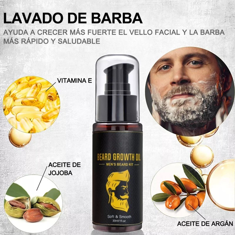 NIBEAUSL Kit Barbería Barba Cuidado Rasurar Hombres Caballero Regalo