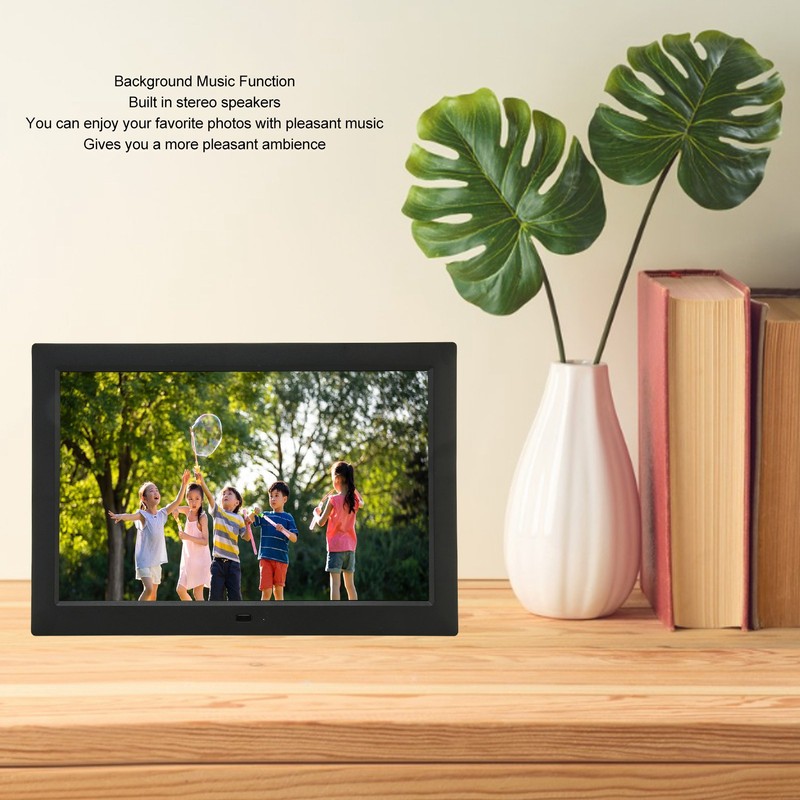 Digital Photo Frame 10.1in HD IPS Screen 1080P Video Music