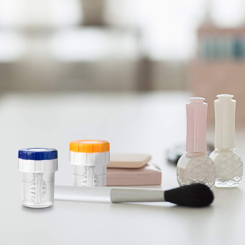 Lamoutor 8Pcs Manually Contact Lens Washer Cleaner Plastic Lens Cleaner