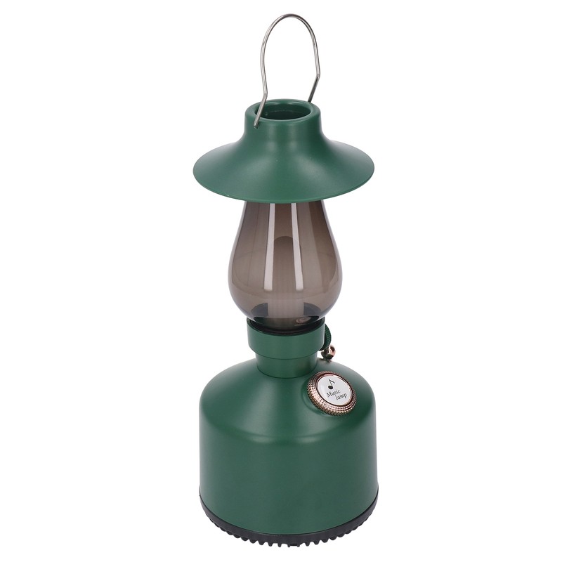 Hanging Hand Lantern Bluetooth Music with 1200MAH Battery Retro Camping