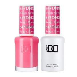 DND Nail Polish Gel & Matching Lacquer Set Duo 647 Rouge Couture