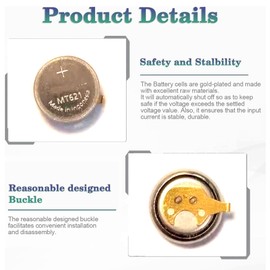 SONXIAVIVO 295-60 (295-6000) Battery, Compatible with Capacitor MT621 for Eco Drive Watches Battery B232M, B236M, B237M, BP10 295-6000