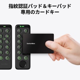 SwitchBot Card, Switchbot Smart Home, Alexa - Card Keypad, Fingerprint Identification Pad, Dedicated Card, Card Smart Lock, Door Lock Key, Hands-free Unlock, No Construction Required, Entryway, Auto-lock, Security Measures