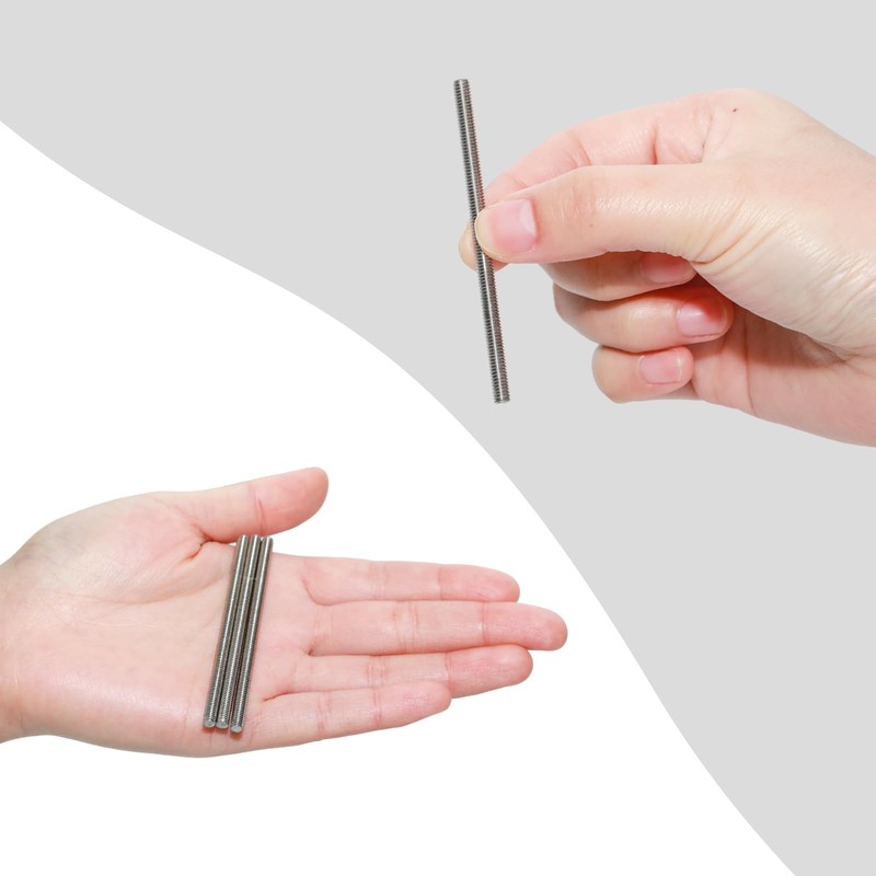 Pocoxll 5 Pcs 304 Stainless Steel Fully Threaded Rod, Right