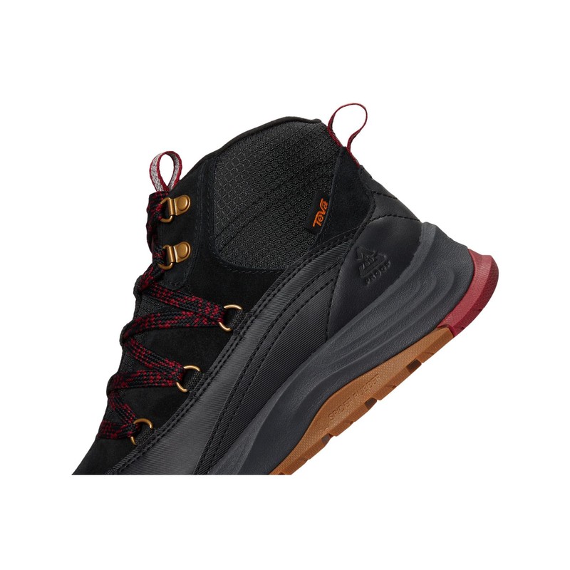 Teva Women's Auroris Hiking Boot, Black/Sun Dried Tomato, 11