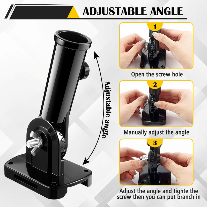 Hungdao 4 Pcs Metal Tree Stand Branch Holders Set Adjustable