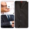 6 Pack Men's Cufflinks, Round CuffLink and Tuxedo Studs Set,