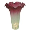 Meyda Lighting 124700 4.5W X 6H Seafoam/Cranberry Pond Lily Shade by Meyda