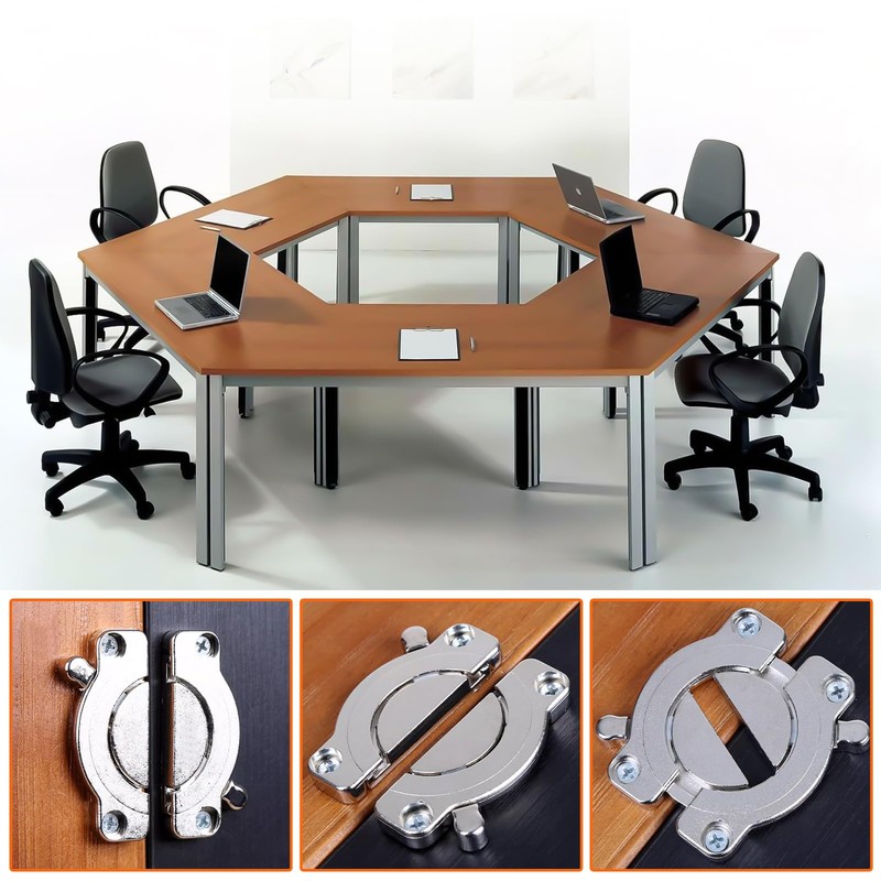 XTUDOU Pack of 2 Worktop Connectors, Table Top Connectors, Turning