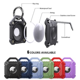 Sichy Airtag Schlüsselanhänge, IPX8 Wasserdicht weiche TPU-Hülle mit Schlüsselring, kompatibel für AirTag-Tracker, Airtags-Schlüsselanhänger,Kratzfest,Mini-Hülle für AirTags-Tracker