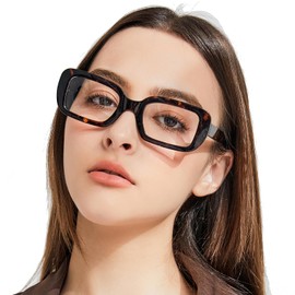 Ailebre Retro Oversized Blue Light Blocking Reading Glasses for Women Oprah Style Large Thick Frame Ladies Reader Kiki
