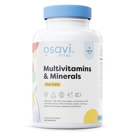 Osavi Multivitamin & Minerals OneDaily – 120 Capsules | Supports Energy Metabolism, Nervous System & Immune Function | Unique Blend of Vitamins, Minerals & BioPerine® for Enhanced Absorption