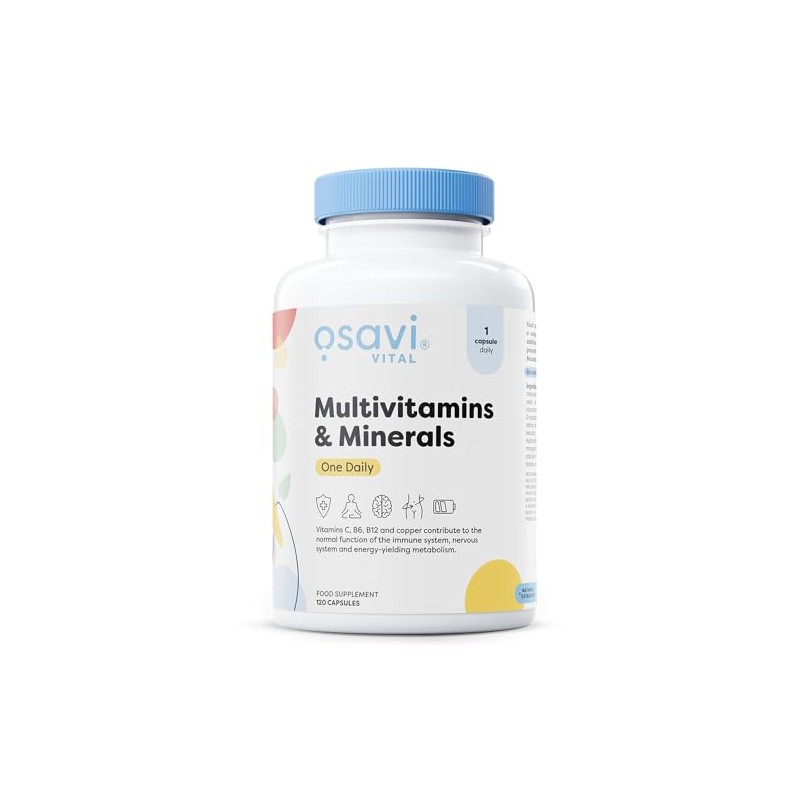 Osavi Multivitamin & Minerals OneDaily – 120 Capsules | Supports