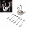Swan Dinnerware Set Metal Tableware Cutlery Set Decorative Swan Base