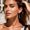 Long Dangle Earrings 925 Sterling Silver Drop Leverback Earrings for